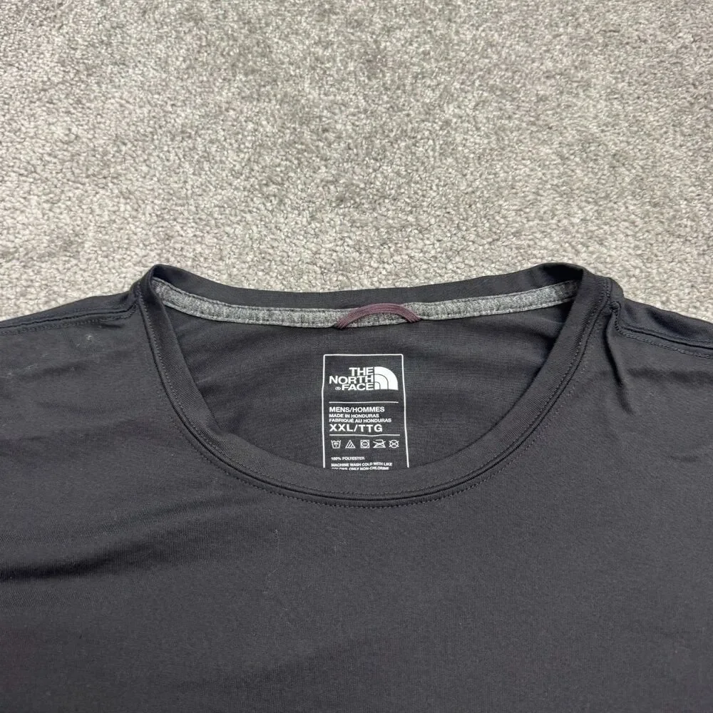 The North Face Reaxion Amp Athletic Fit Logo T-Shirt Mens XL Gray Crew Neck Tee